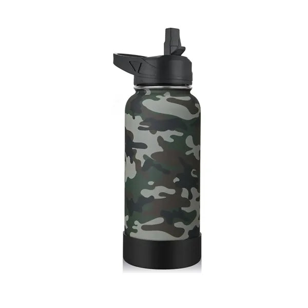 32oz Portable Gym Stainless Steel Insulated Water Bottle