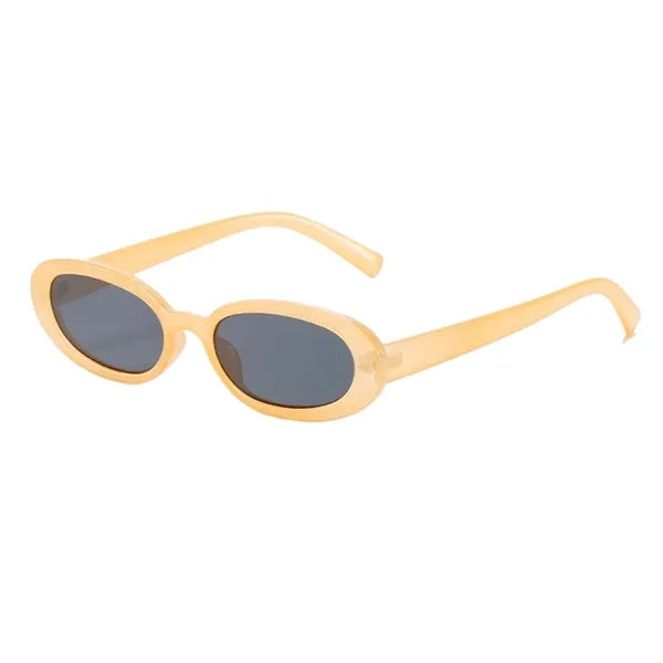 Unisex Polarized Retro Oval Sunglasses for Driving