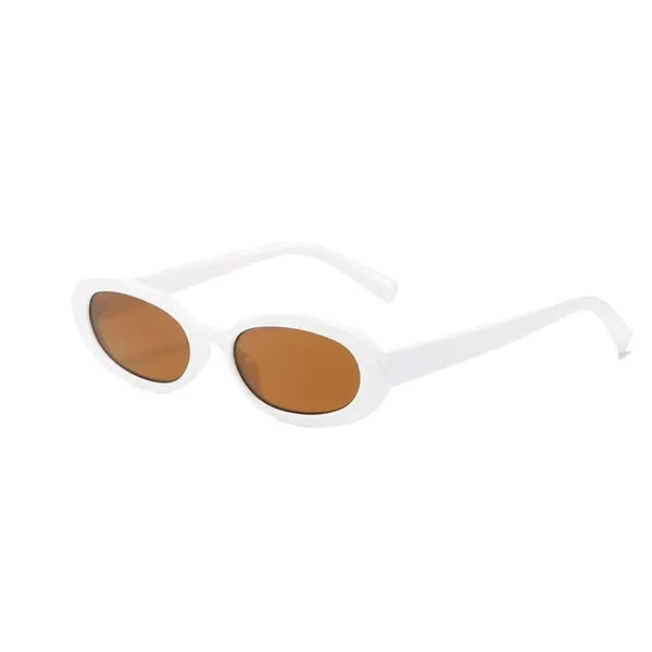 Unisex Polarized Retro Oval Sunglasses for Driving