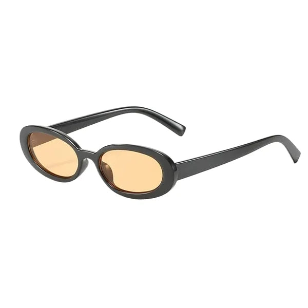 Unisex Polarized Retro Oval Sunglasses for Driving