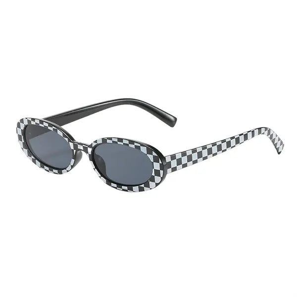 Unisex Polarized Retro Oval Sunglasses for Driving