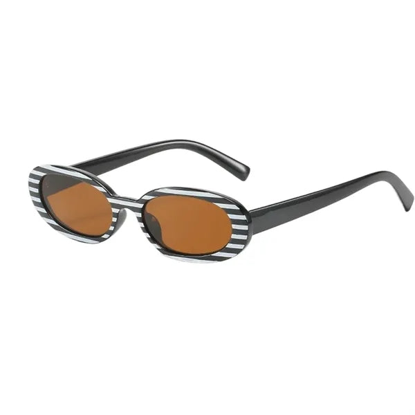 Unisex Polarized Retro Oval Sunglasses for Driving