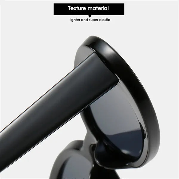 Unisex Polarized Retro Oval Sunglasses for Driving