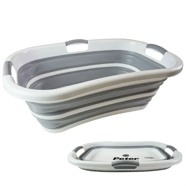 Foldable Plastic Pet Bath Tub Laundry Basket
