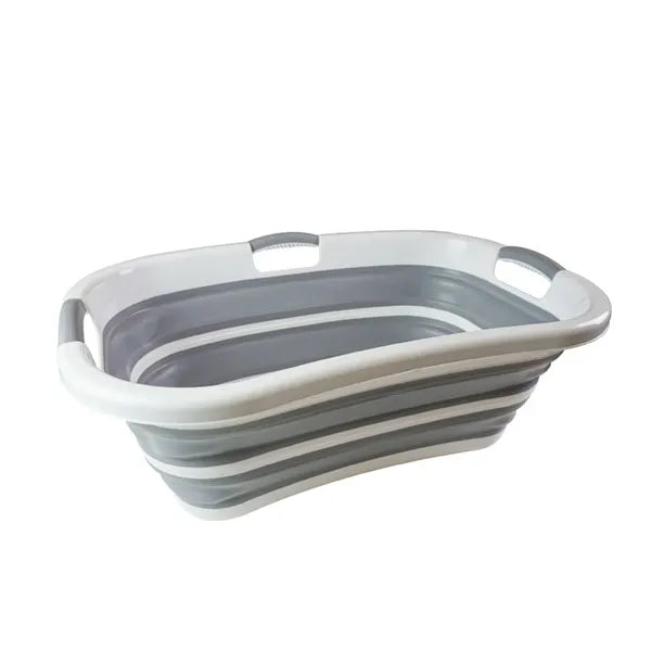 Foldable Plastic Pet Bath Tub Laundry Basket