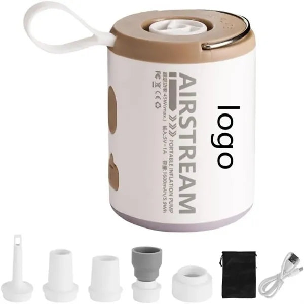 Rechargeable Mini Air Pump with Camping Light