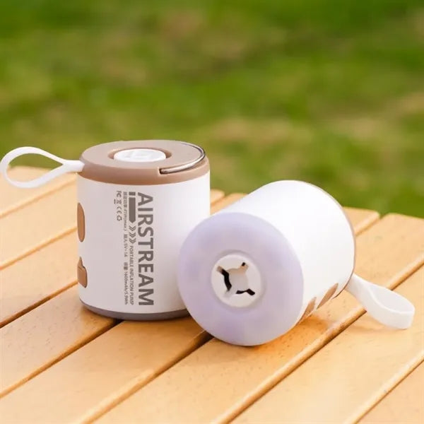 Rechargeable Mini Air Pump with Camping Light