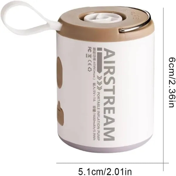 Rechargeable Mini Air Pump with Camping Light