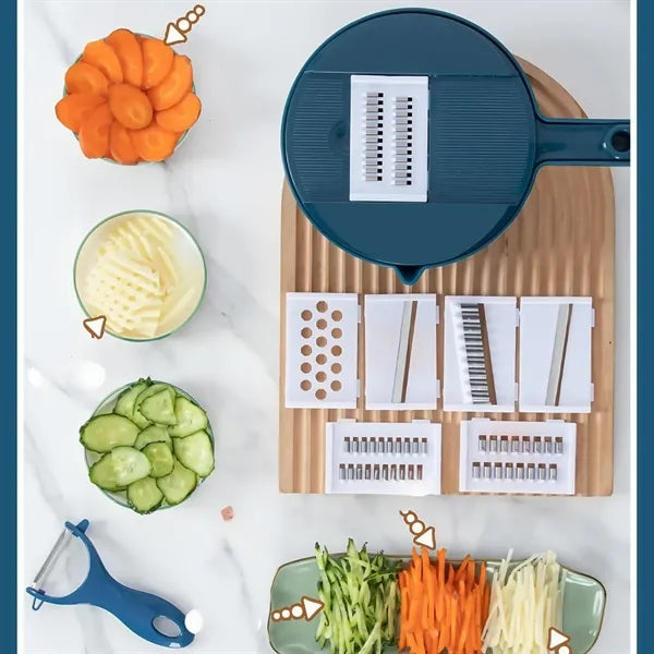 Multipurpose Veggie Chopper W Five Tools A Peeler