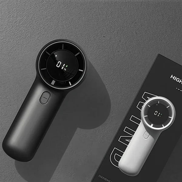 Portable Handheld High Speed Digital Display Mini Fan