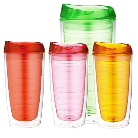 16oz Double-Layer Plastic Cup