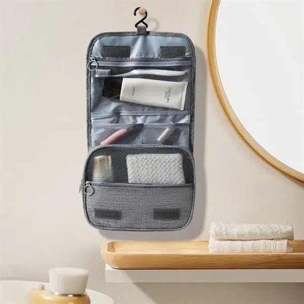 Hanging Travel Toiletry Bag with Wet and Dry Separation