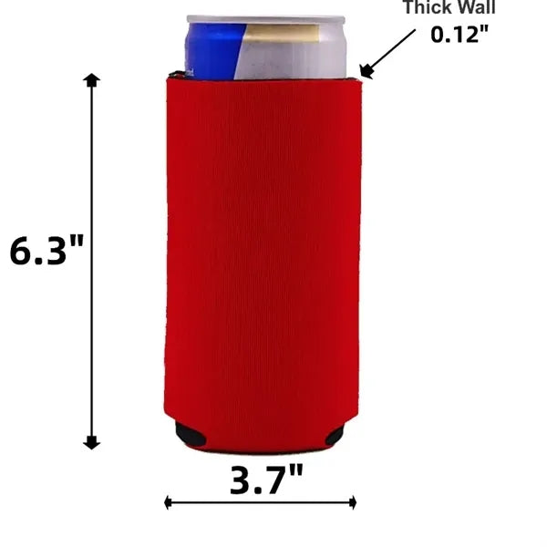 Full-color printed slim can cooler sleeve