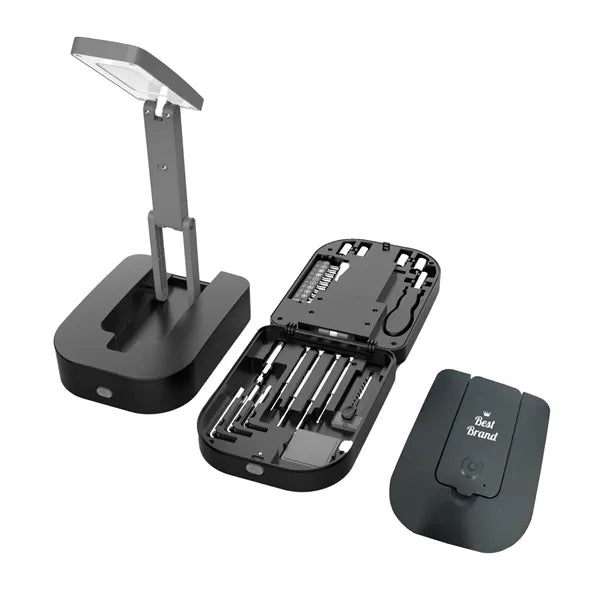 Multifunctional Tool Set With Foldable Light