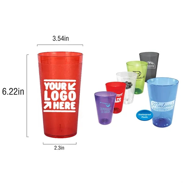 20Oz Frosted Plastic Ps Tumbler