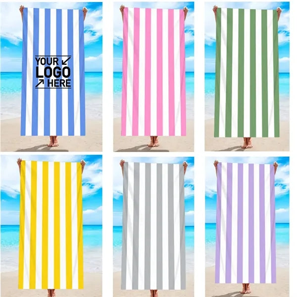 Single-Sided Striped Beach Towel