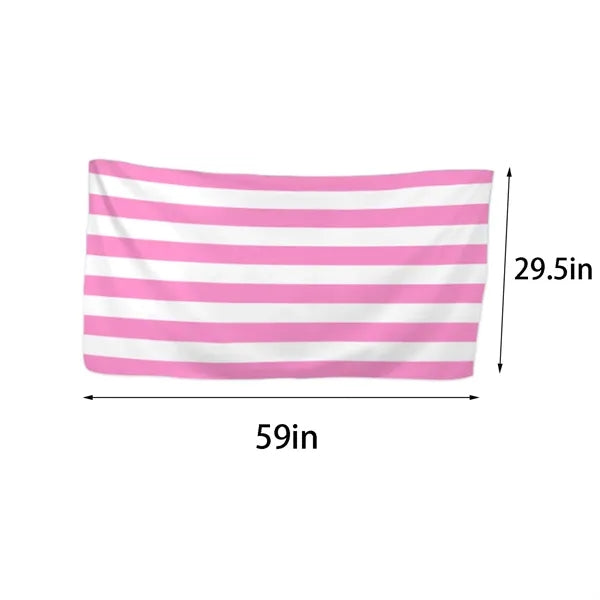 Single-Sided Striped Beach Towel