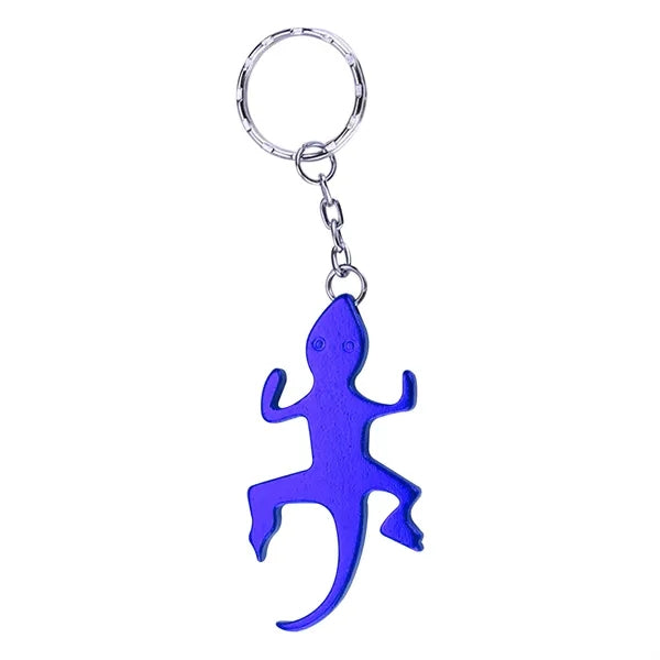 Gecko Shape Bottle Opener Keyring