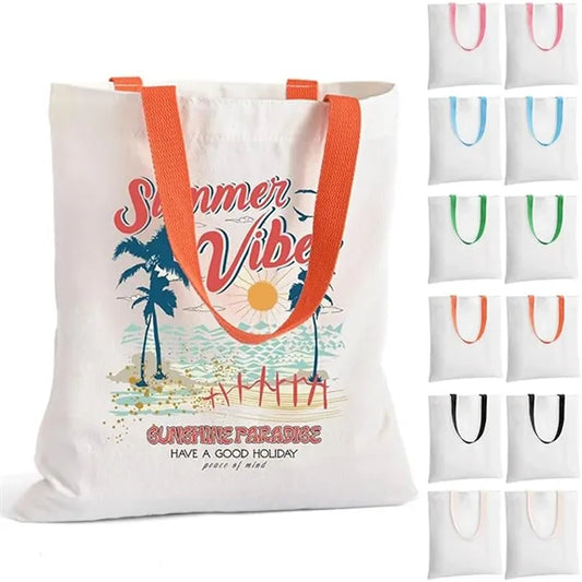Natural Color Cotton Canvas Tote Bag