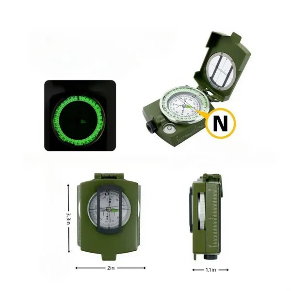 Multifunctional Survival Compass With Lanyard Pouch