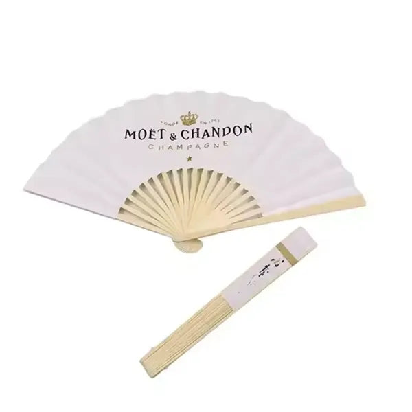 Full customized Fabric Large Folding Bamboo Fan