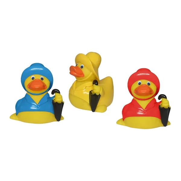 Rubber rainy day duck