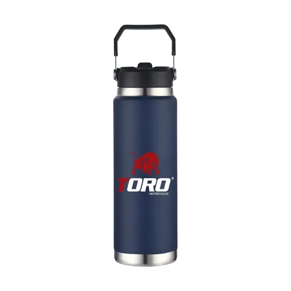 30 oz Vacuum Water Bottle with SS Carry Handle