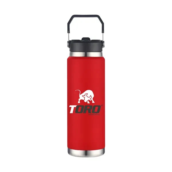 30 oz Vacuum Water Bottle with SS Carry Handle