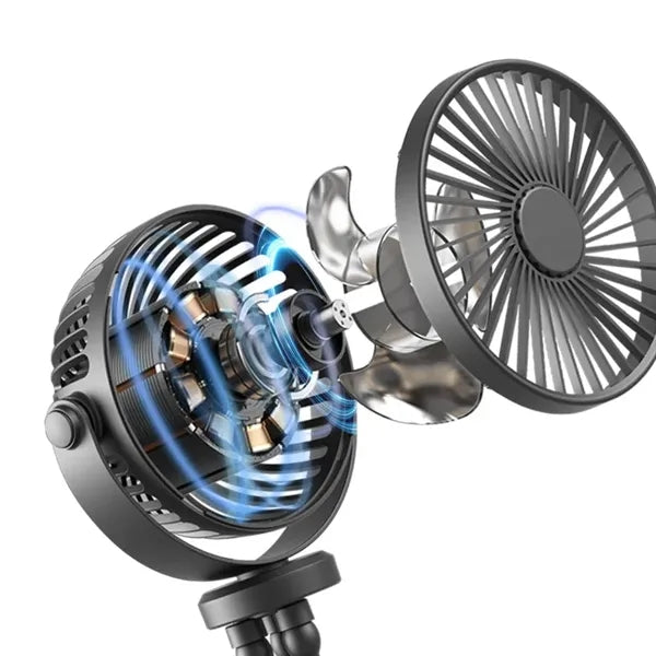 Handheld Desk Cooling Fan for Baby Car Seat