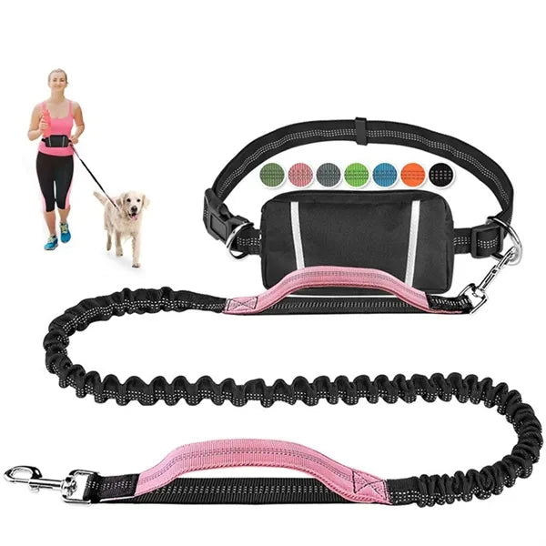 Dog Leash Bungee Waist Bag