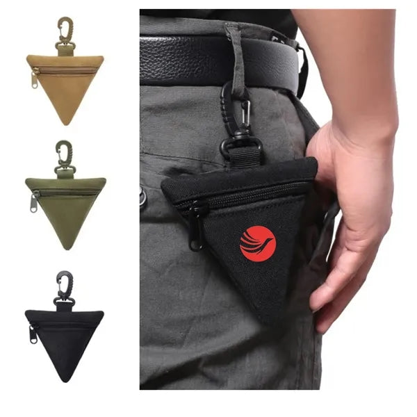 Small Triangle Pouch with Carabiner