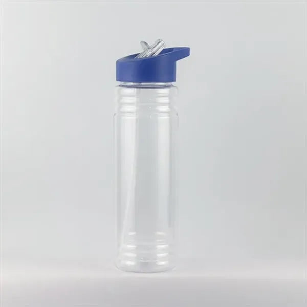 Clear Impact Water Bottle with Flip Straw Lid
