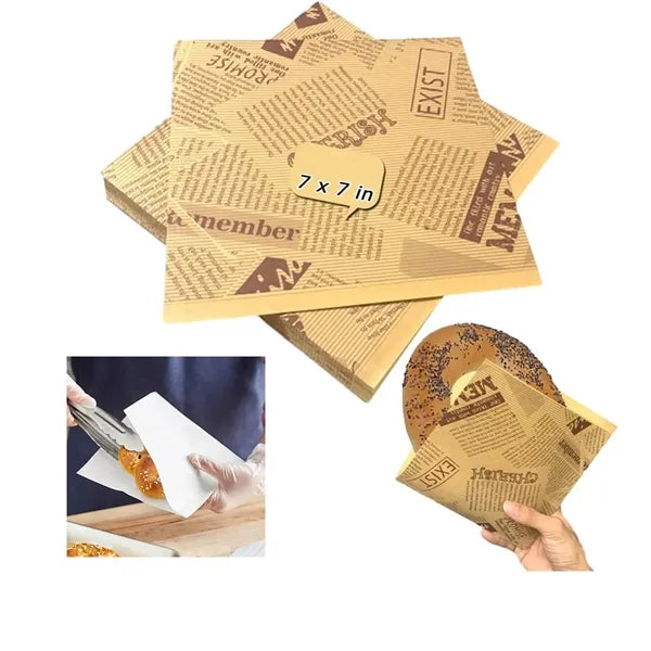Eco friendly Hamburger & Sandwich Wrapper Double Opening.