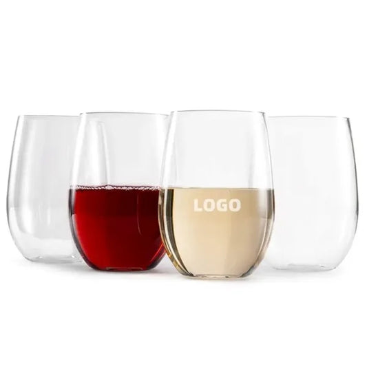 16oz plastic stemless wine glasses