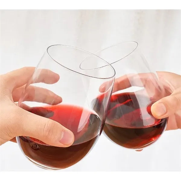 16oz plastic stemless wine glasses