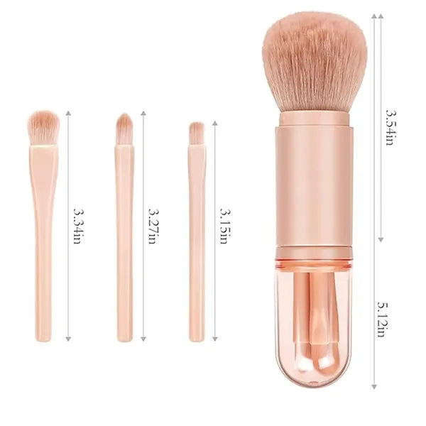 4-in-1 Makeup Brush Set