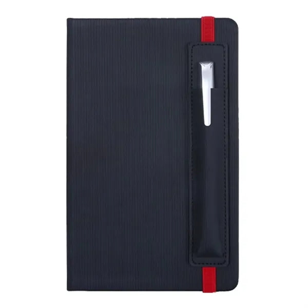 Durable Notebook With Pen Holder