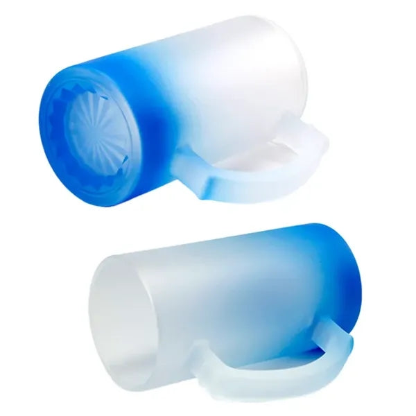 Frosted Color Changing Gradient Beer Mug With Handle