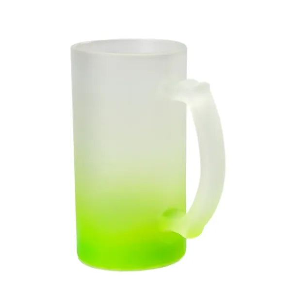 Frosted Color Changing Gradient Beer Mug With Handle