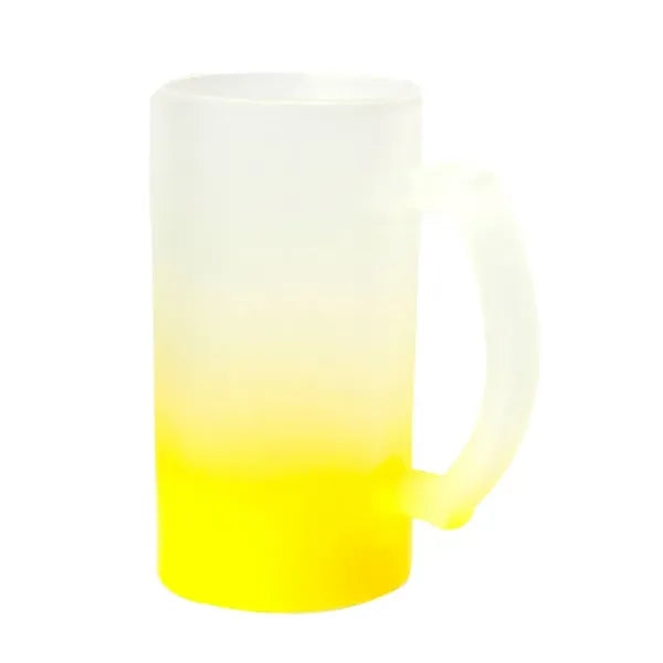 Frosted Color Changing Gradient Beer Mug With Handle
