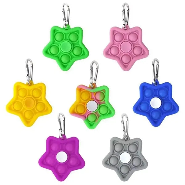 Star Pop Keychain Fidget Spinner
