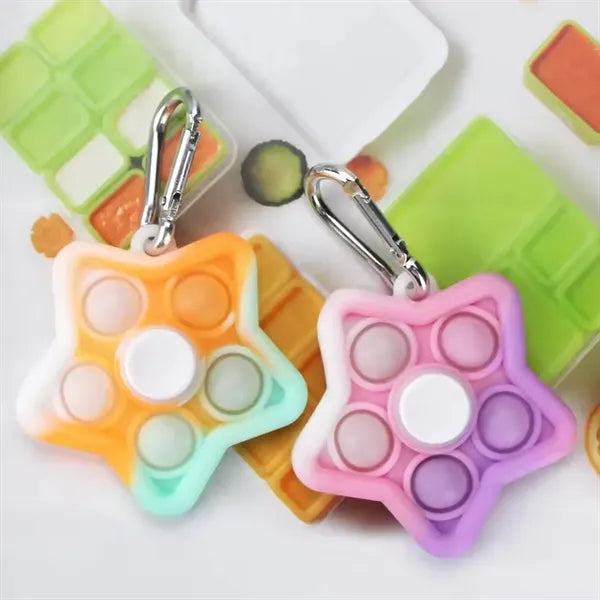 Star Pop Keychain Fidget Spinner