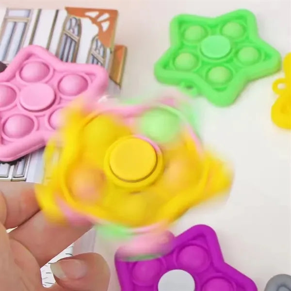Star Pop Keychain Fidget Spinner