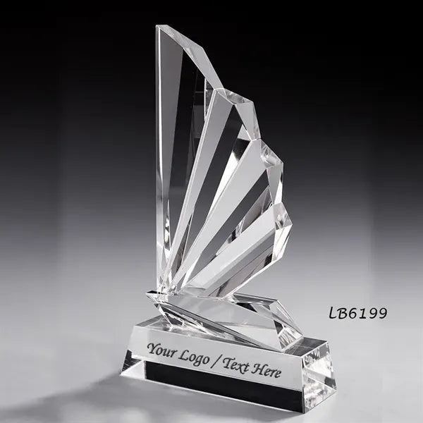 Stunning Wing Crystal Award Throphy
