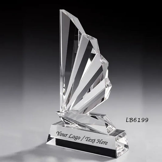 Stunning Wing Crystal Award Throphy