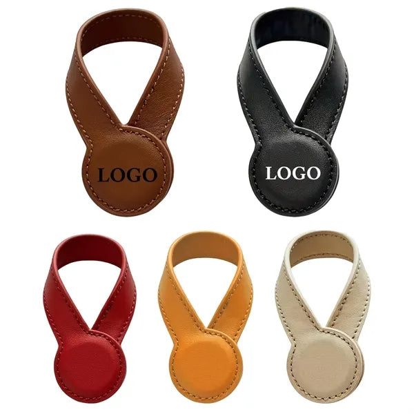 Magnetic PU Leather Hat Clip