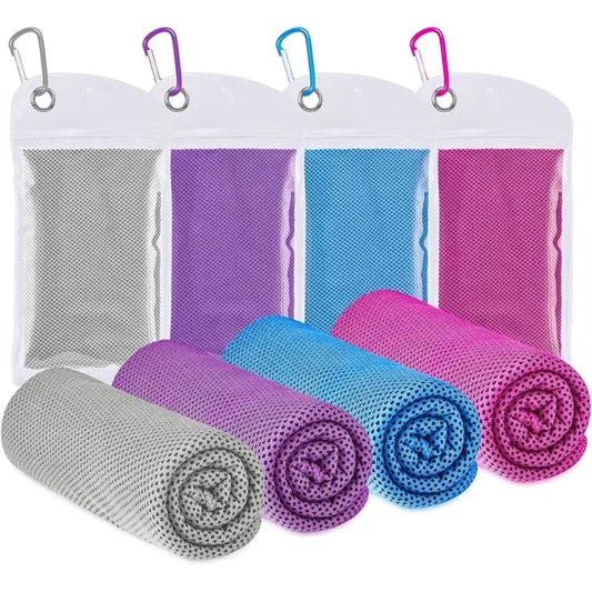 Microfiber Sports Sweat Fast Dry Hook Chilly Ice Cool Towel