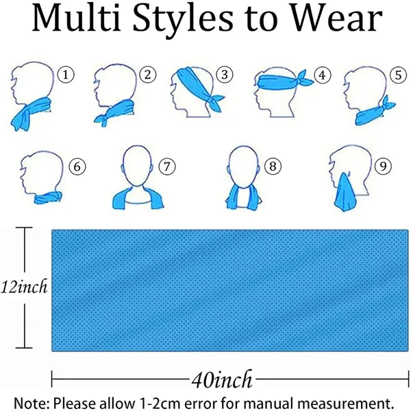 Microfiber Sports Sweat Fast Dry Hook Chilly Ice Cool Towel