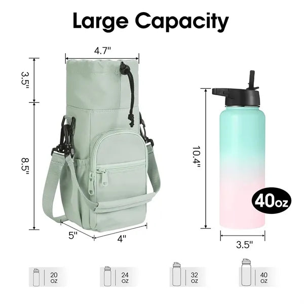 Water Bottle Holder with Strap