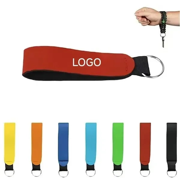Colorful neoprene keychain floating pendant Water Resistance